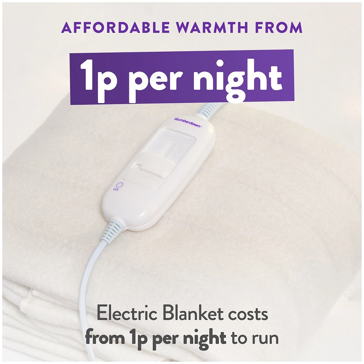 Slumberdown Essentials Electric Underblanket - Small Double 6 Slumberdown Essentials Electric Underblanket - Small Double - Image 4