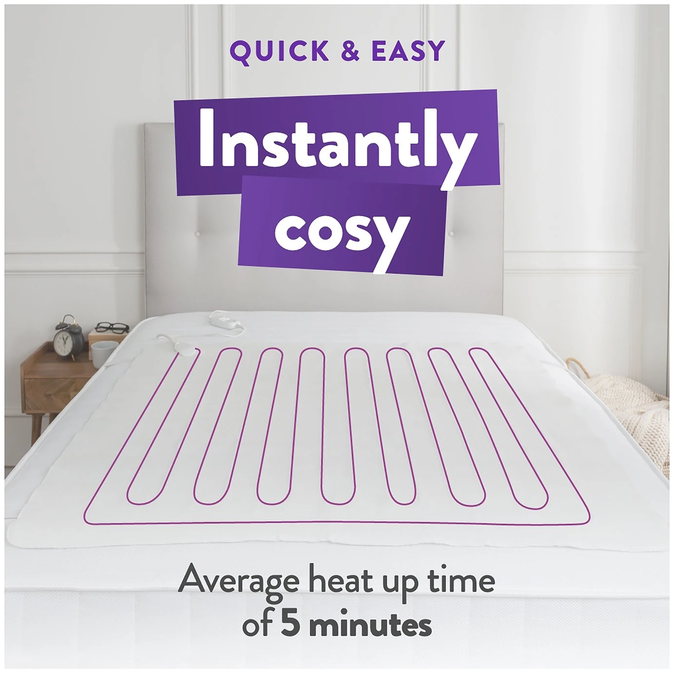 Slumberdown Essentials Electric Underblanket - Small Double 7 Slumberdown Essentials Electric Underblanket - Small Double - Image 5