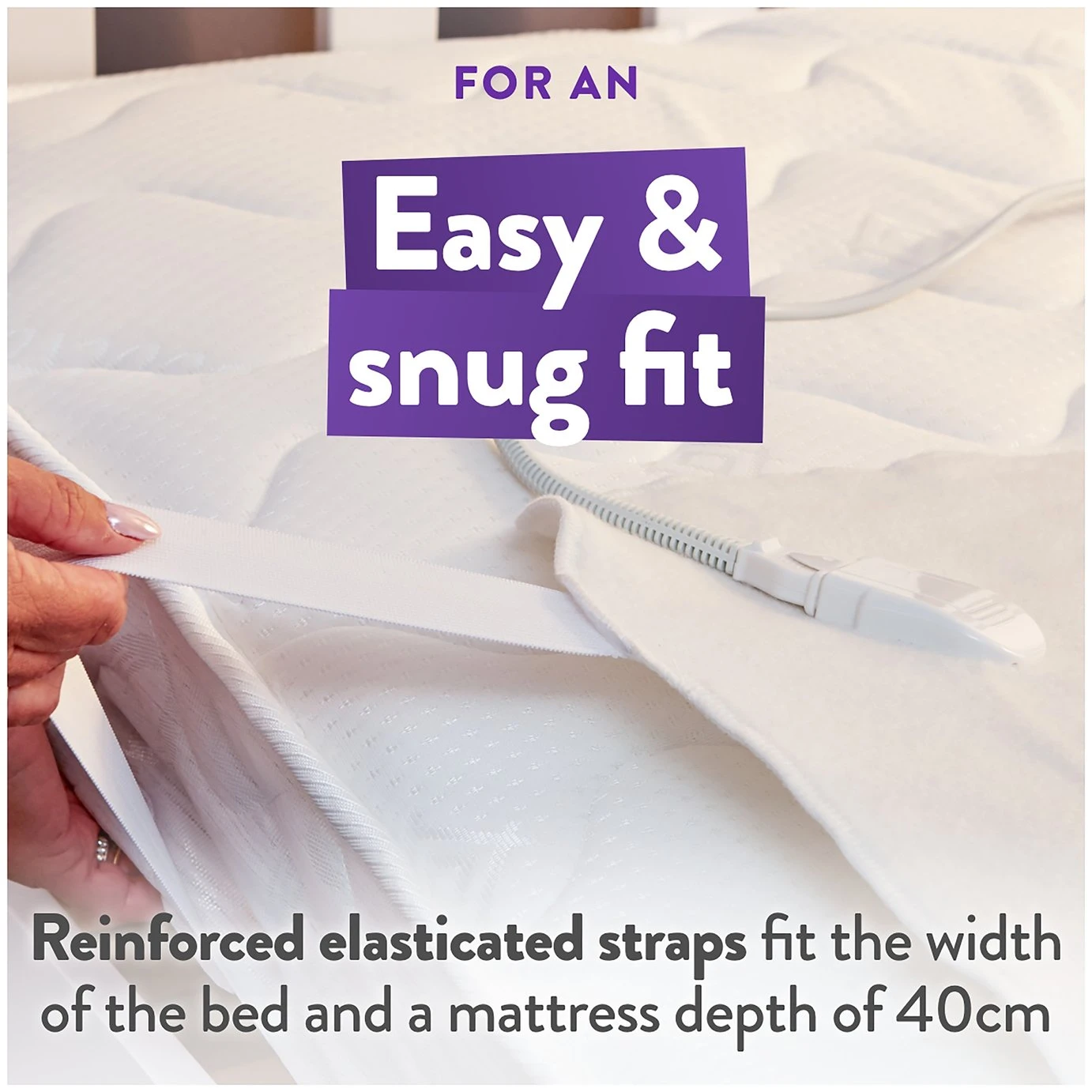 Slumberdown Essentials Electric Underblanket - Small Double 8 Slumberdown Essentials Electric Underblanket - Small Double - Image 6