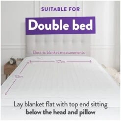 Slumberdown Essentials Electric Underblanket - Small Double 20 Slumberdown Essentials Electric Underblanket - Small Double -Habitat 9169131 R Z008A