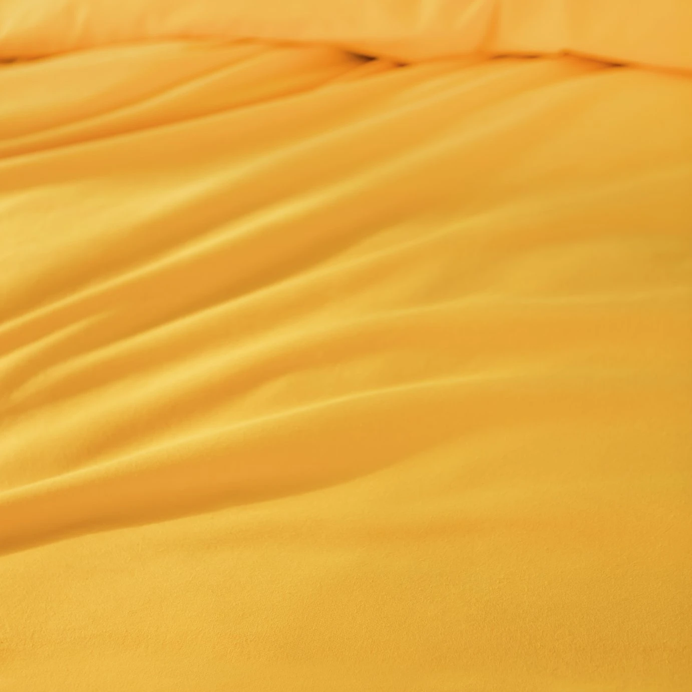 Habitat Stonewashed Cotton Plain Mustard Bedding Set -Double 8 Habitat Stonewashed Cotton Plain Mustard Bedding Set -Double - Image 6