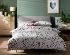 Habitat Cotton Dot Penny White & Black Bedding Set - Single 12 Habitat Cotton Dot Penny White & Black Bedding Set - Single -Habitat 9199747 R Z004A
