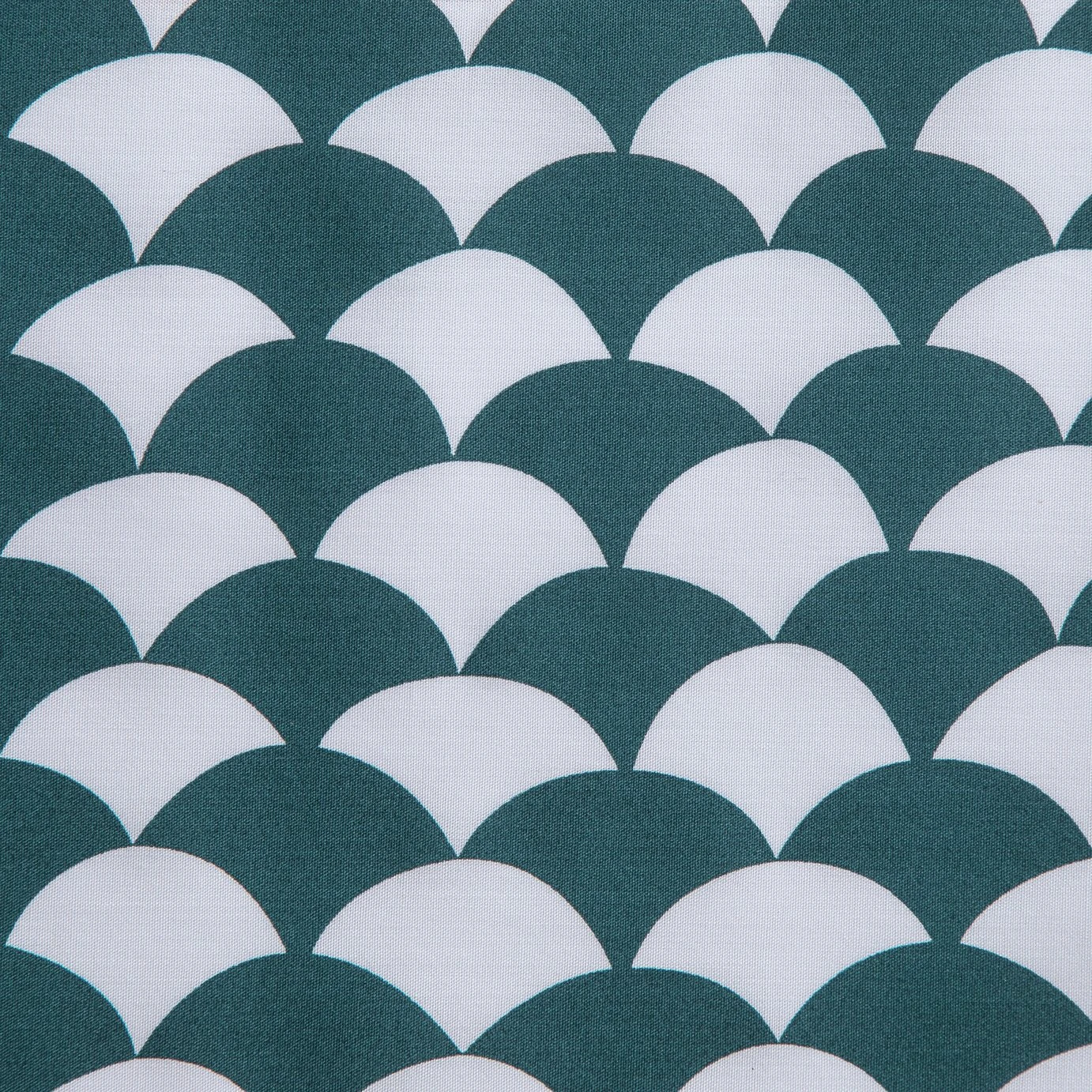 Habitat Cotton Scallop Teal Reversible Bedding Set-Superking 4 Habitat Cotton Scallop Teal Reversible Bedding Set-Superking - Image 2