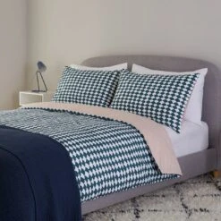 Habitat Cotton Scallop Teal Reversible Bedding Set-Superking 16 Habitat Cotton Scallop Teal Reversible Bedding Set-Superking -Habitat 9207938 R Z005A