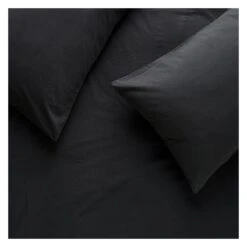 Habitat Washed Plain Charcoal Fitted Sheet - Double 7 Habitat Washed Plain Charcoal Fitted Sheet - Double -Habitat 9230280 R Z002A