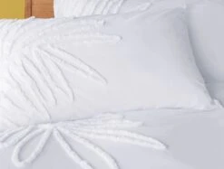 Habitat Cotton Tufted Leaf White Bedding Set - Double 10 Habitat Cotton Tufted Leaf White Bedding Set - Double -Habitat 9328587 R Z004A