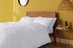 Habitat Cotton Tufted Leaf White Bedding Set - Double 11 Habitat Cotton Tufted Leaf White Bedding Set - Double -Habitat 9328587 R Z005A