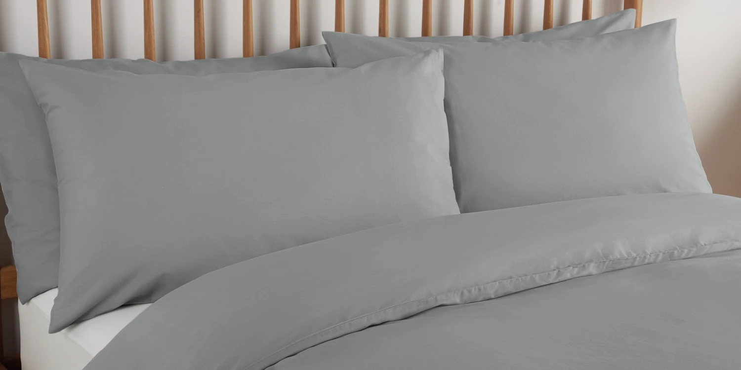 Habitat Cool Tencel Cotton Dove Grey Bedding Set - Single 7 Habitat Cool Tencel Cotton Dove Grey Bedding Set - Single - Image 5