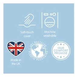 Slumberdown Summer Cool Medium Support Pillow - 2 Pack -Habitat 9378757 R Z010A