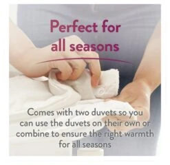 Slumberdown All Seasons 4.5 Tog Duvet - Single -Habitat 9379048 R Z003A