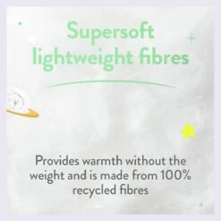Slumberdown Anti Bacterial 4 Tog Kids Duvet - Toddler -Habitat 9379385 R Z011A