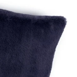 Habitat Plain Faux Fur Cushion - Navy - 43x43cm 10 Habitat Plain Faux Fur Cushion - Navy - 43x43cm -Habitat 9393804 R Z005A