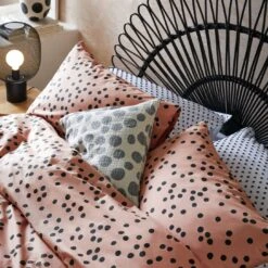 Habitat Cotton Dot Penny Pink & Black Bedding Set - Single 13 Habitat Cotton Dot Penny Pink & Black Bedding Set - Single -Habitat 9401882 R Z004A