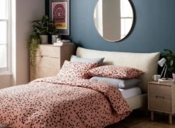 Habitat Cotton Dot Penny Pink & Black Bedding Set - Single 14 Habitat Cotton Dot Penny Pink & Black Bedding Set - Single -Habitat 9401882 R Z005A