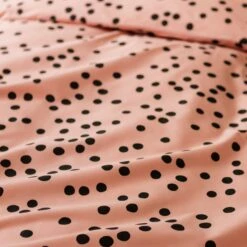 Habitat Cotton Dot Penny Pink & Black Bedding Set - Single 15 Habitat Cotton Dot Penny Pink & Black Bedding Set - Single -Habitat 9401882 R Z006A