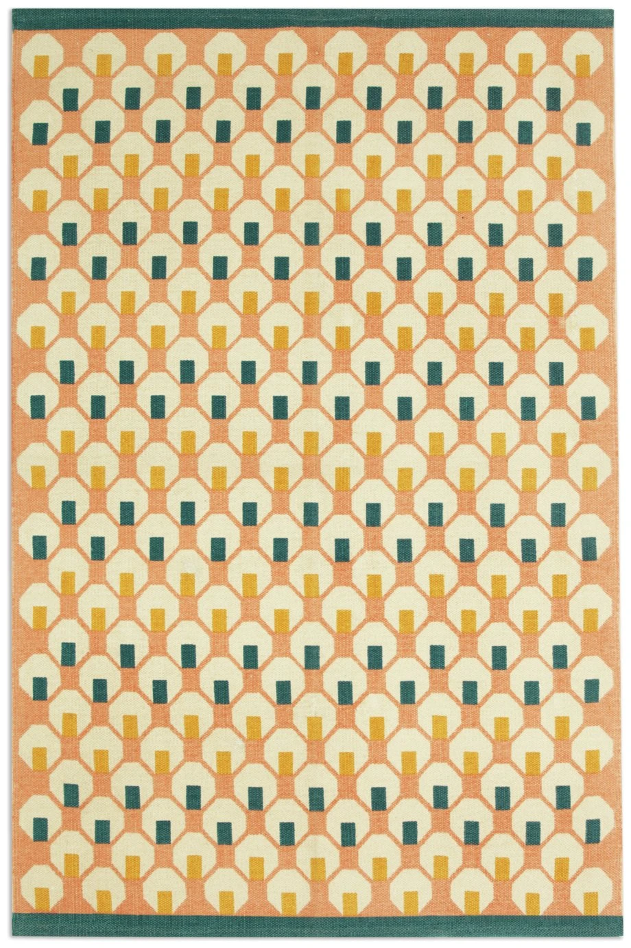 Habitat Octo Flatweave Cotton Rug - Pink - 120x180cm 3 Habitat Octo Flatweave Cotton Rug - Pink - 120x180cm