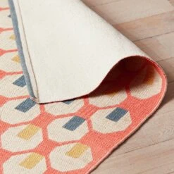 Habitat Octo Flatweave Cotton Rug - Pink - 120x180cm 11 Habitat Octo Flatweave Cotton Rug - Pink - 120x180cm -Habitat 9431089 R Z003C