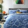 Habitat Linear Pebbles Blue & White Bedding Set - Single 2 Habitat Linear Pebbles Blue & White Bedding Set - Single -Habitat 9441938 R Z001A