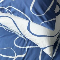 Habitat Linear Pebbles Blue & White Bedding Set - Single 13 Habitat Linear Pebbles Blue & White Bedding Set - Single -Habitat 9441938 R Z003A