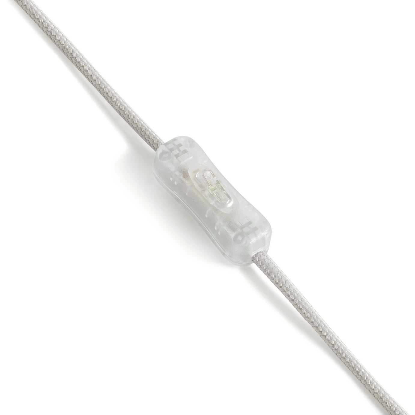 Habitat Abas Glass Table Lamp - Clear & Cream 8 Habitat Abas Glass Table Lamp - Clear & Cream - Image 6