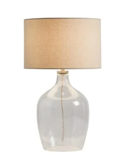 Habitat Abas Glass Table Lamp - Clear & Cream 18 Habitat Abas Glass Table Lamp - Clear & Cream -Habitat 9489732 R Z006A