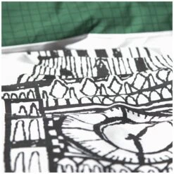 Habitat London Skyline Print Black &White Bedding Set-Single -Habitat 9511026 R Z006A