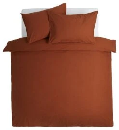 Habitat Cotton Linen Plain Rust Bedding Set - Double 10 Habitat Cotton Linen Plain Rust Bedding Set - Double -Habitat 9513914 R Z002A