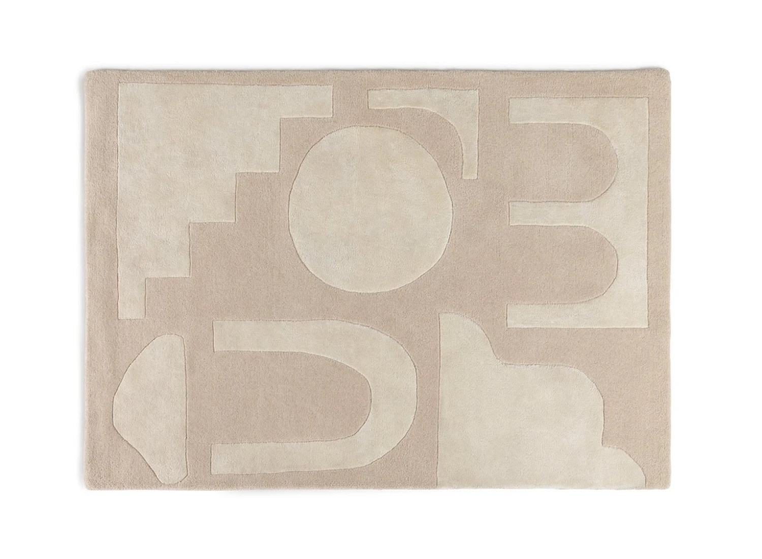 Habitat Tufted Wool Rug - Natural - 120x170cm 3 Habitat Tufted Wool Rug - Natural - 120x170cm