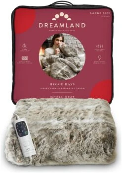 Dreamland Luxury Faux Fur Husky Heated Throw - Large 17 Dreamland Luxury Faux Fur Husky Heated Throw - Large -Habitat 9522204 R Z007A