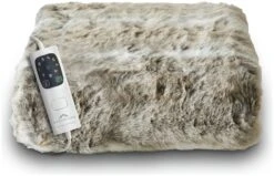 Dreamland Luxury Faux Fur Husky Heated Throw - Large 18 Dreamland Luxury Faux Fur Husky Heated Throw - Large -Habitat 9522204 R Z008A