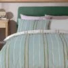 Habitat 180TC Sage Stripe Green Bedding Set - Single -Habitat 9524570 R Z001A