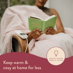 Dreamland Snuggle Up Pink Heated Throw - Large -Habitat 9528332 R Z003A