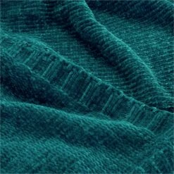 Habitat Chenille Throw - Teal Blue - 125x150cm 7 Habitat Chenille Throw - Teal Blue - 125x150cm -Habitat 9532115 R Z002A