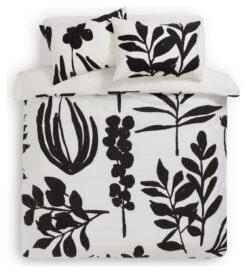 Habitat Cotton Floral Black & White Bedding Set - Double 10 Habitat Cotton Floral Black & White Bedding Set - Double -Habitat 9547791 R Z002A