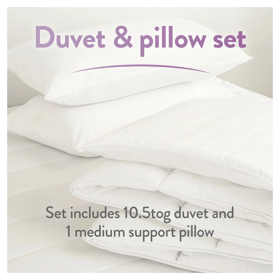 Slumberdown Duvet Days 10.5 Tog Duvet And Pillow Set -Single 4 Slumberdown Duvet Days 10.5 Tog Duvet And Pillow Set -Single - Image 2