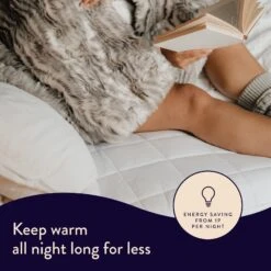 Dreamland Organic Cotton Warming Mattress Protector-Single -Habitat 9560321 R Z003A