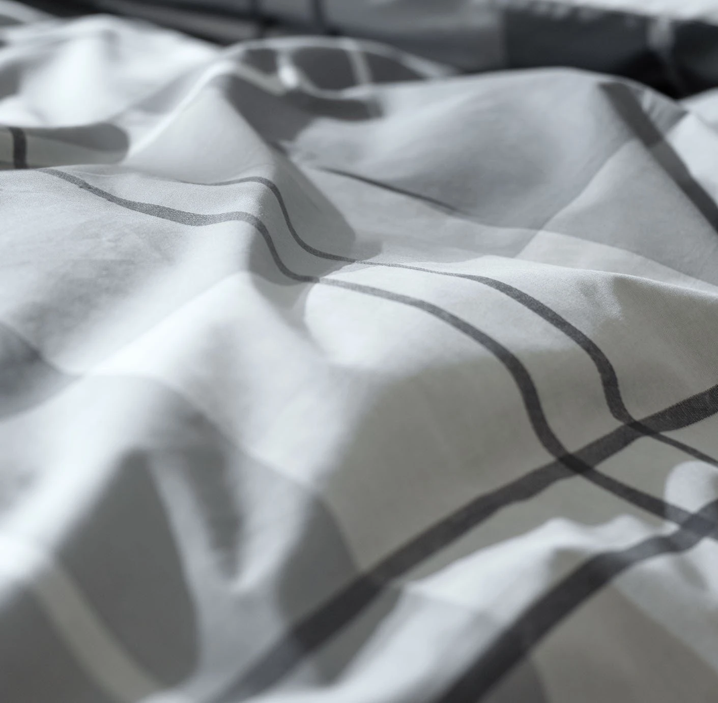 Habitat Check Charcoal Grey Bedding Set - Single 10 Habitat Check Charcoal Grey Bedding Set - Single - Image 8