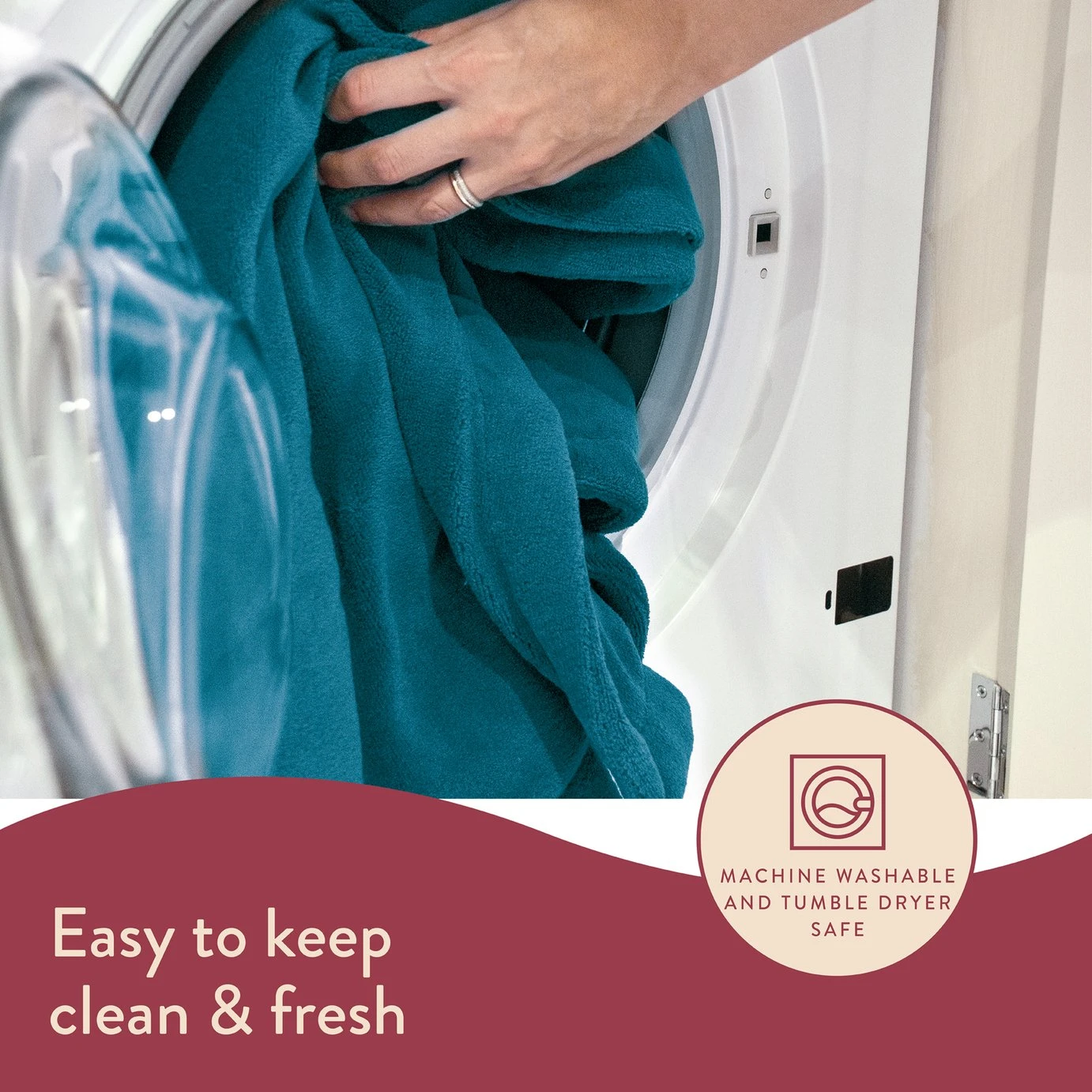 Dreamland Snuggle Up Teal Heated Throw - Large 7 Dreamland Snuggle Up Teal Heated Throw - Large - Image 5