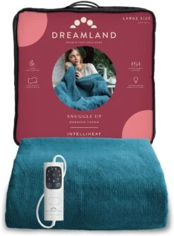 Dreamland Snuggle Up Teal Heated Throw - Large 17 Dreamland Snuggle Up Teal Heated Throw - Large -Habitat 9562745 R Z007A
