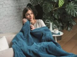 Dreamland Snuggle Up Teal Heated Throw - Large 19 Dreamland Snuggle Up Teal Heated Throw - Large -Habitat 9562745 R Z009A