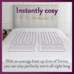 Slumberdown Perfectly Warm Luxury Electric Blanket - Single 26 Slumberdown Perfectly Warm Luxury Electric Blanket - Single -Habitat 9564516 R Z008A