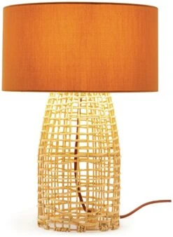 Habitat Luiss Rattan Table Lamp - Orange 12 Habitat Luiss Rattan Table Lamp - Orange -Habitat 9575639 R Z007A