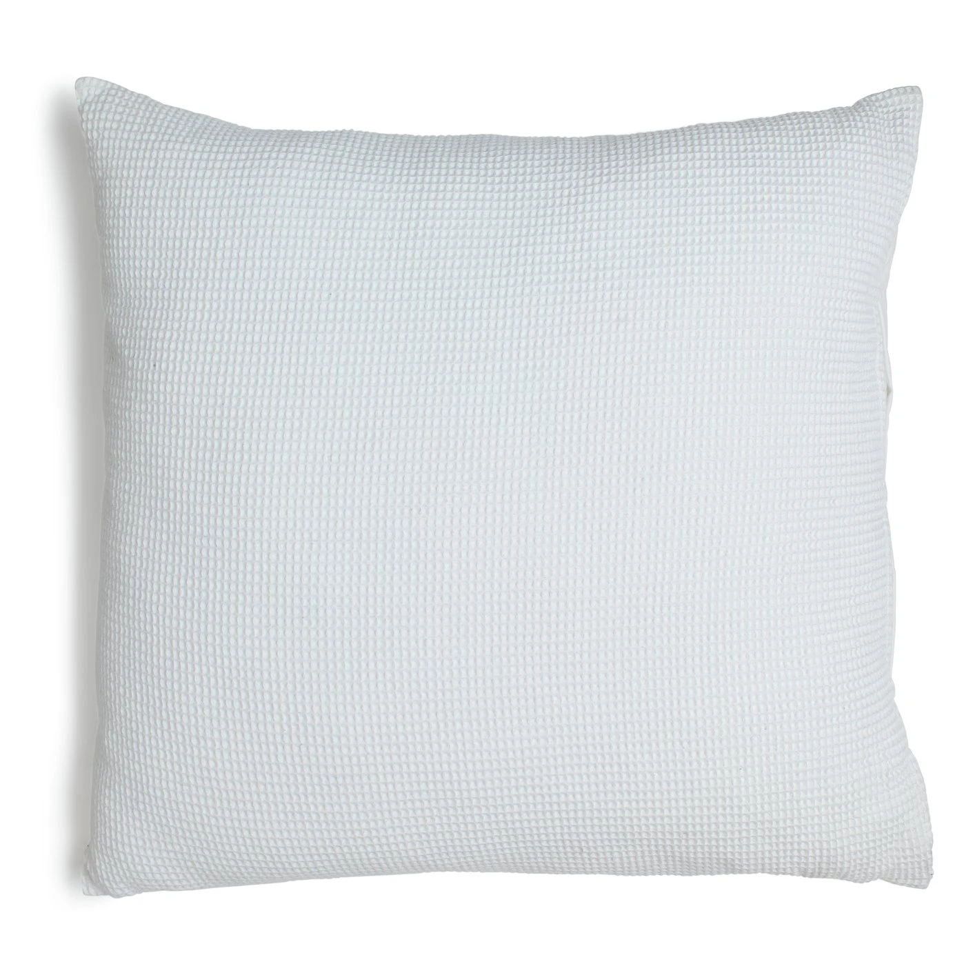 Habitat Waffle Patterned Cushion - White - 59x59cm