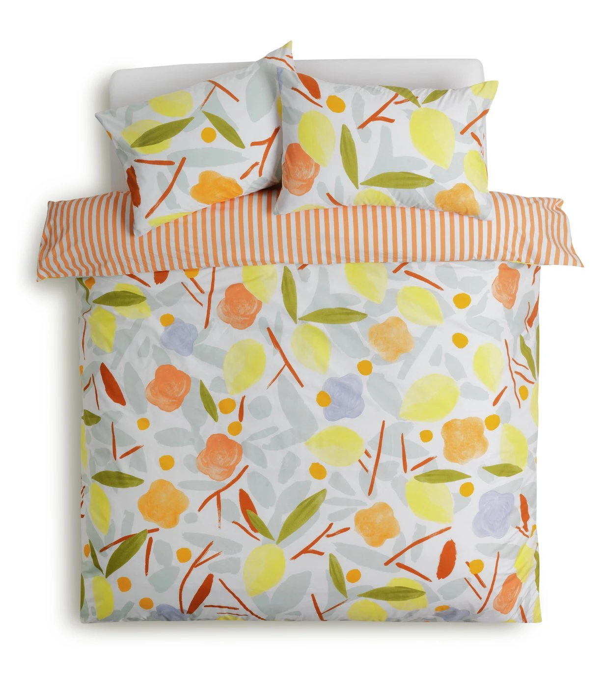 Habitat Panel Stripe Print Multicolour Bedding Set - Single 3 Habitat Panel Stripe Print Multicolour Bedding Set - Single