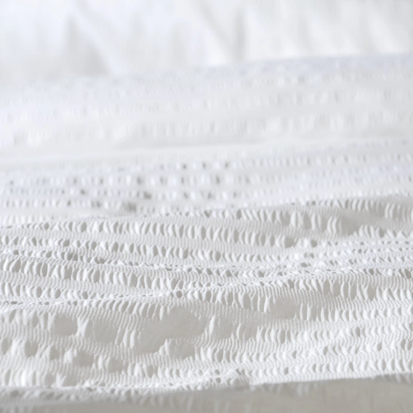 Habitat Seersucker Plain White Bedding Set - Single 8 Habitat Seersucker Plain White Bedding Set - Single - Image 6