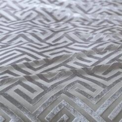 Habitat Geo Velvet Silver Bedding Set - Single 13 Habitat Geo Velvet Silver Bedding Set - Single -Habitat 9621356 R Z005A