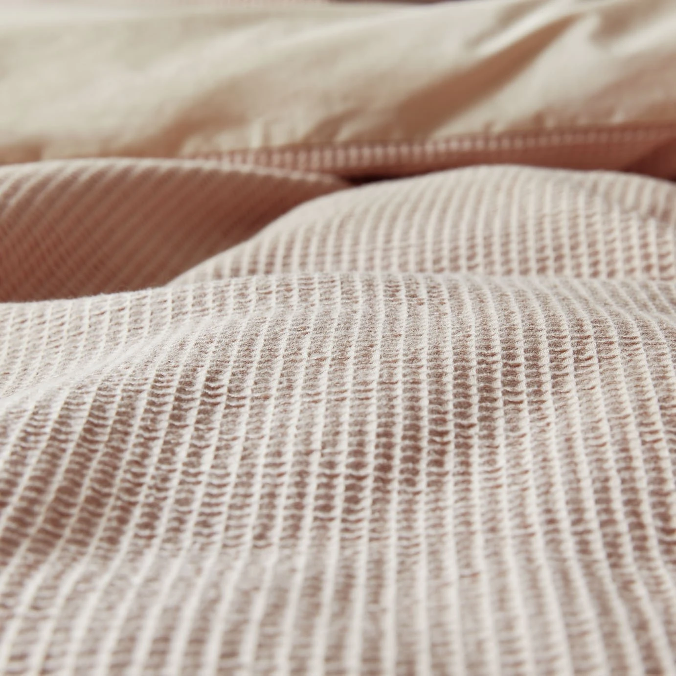 Habitat Cotton Waffle Plain Neutral Bedding Set - Single 9 Habitat Cotton Waffle Plain Neutral Bedding Set - Single - Image 7