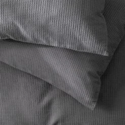 Habitat Cotton Waffle Plain Charcoal Bedding Set - Single 11 Habitat Cotton Waffle Plain Charcoal Bedding Set - Single -Habitat 9625211 R Z003A