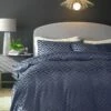 Habitat Velvet Geo Navy Bedding Set - Single -Habitat 9651663 R Z001A
