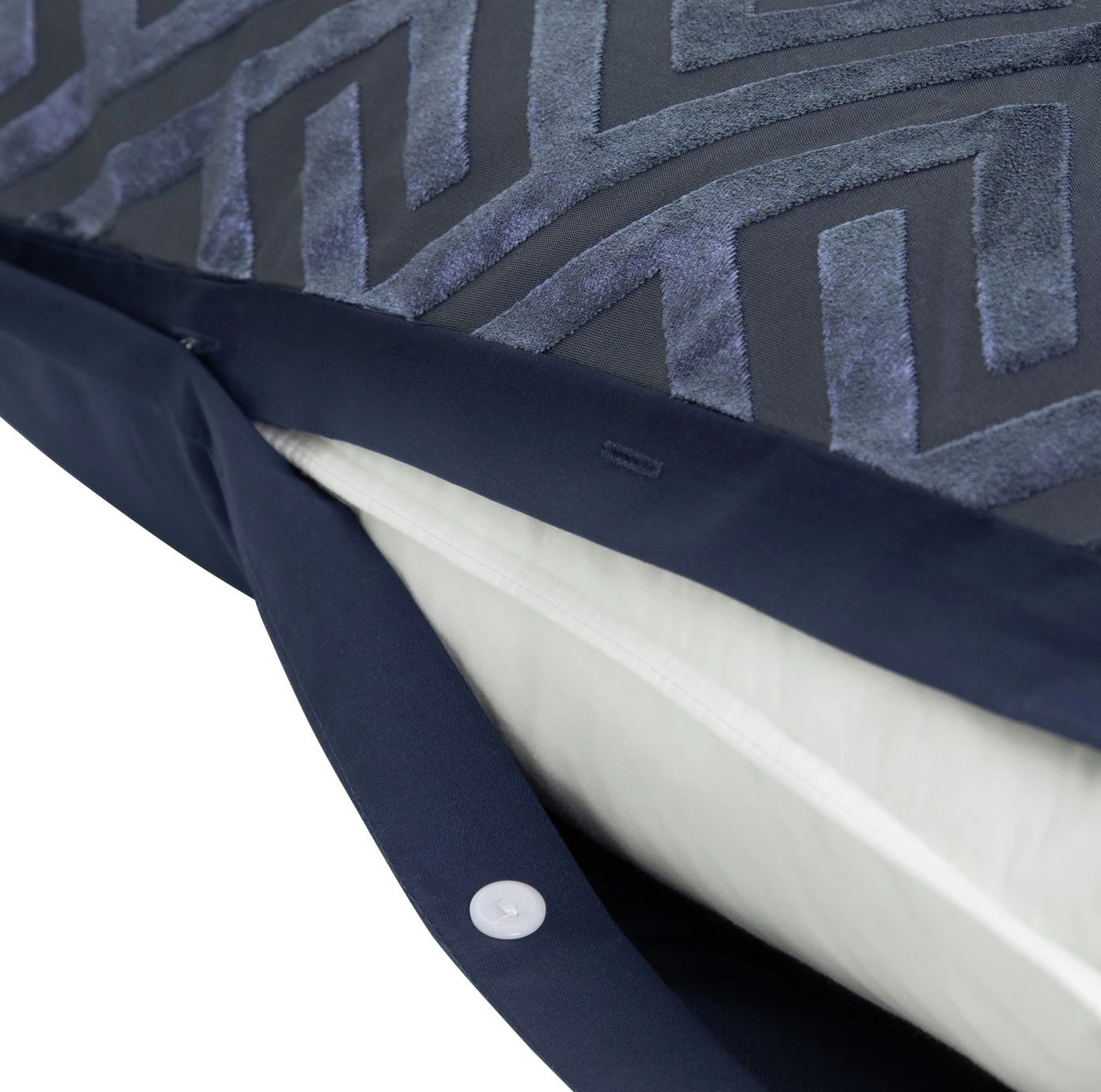 Habitat Velvet Geo Navy Bedding Set - Single 7 Habitat Velvet Geo Navy Bedding Set - Single - Image 5